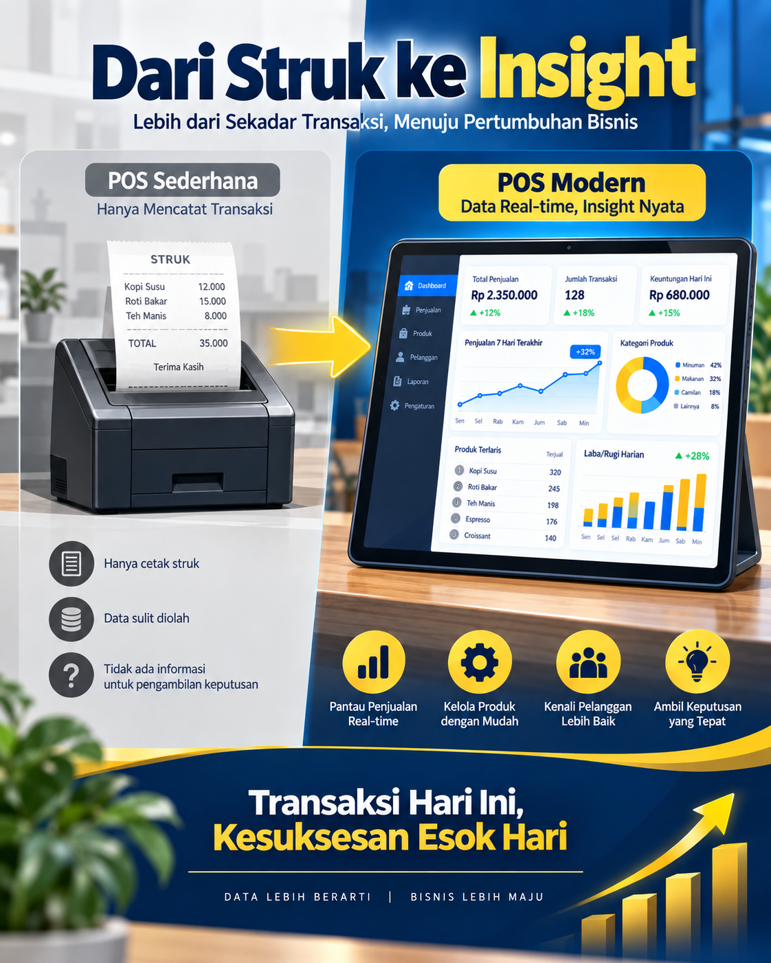 Sistem Kasir Punya Data. Siapa yang Menganalisisnya?